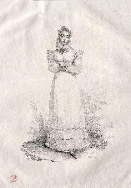 Young Woman Standing c early 1800s