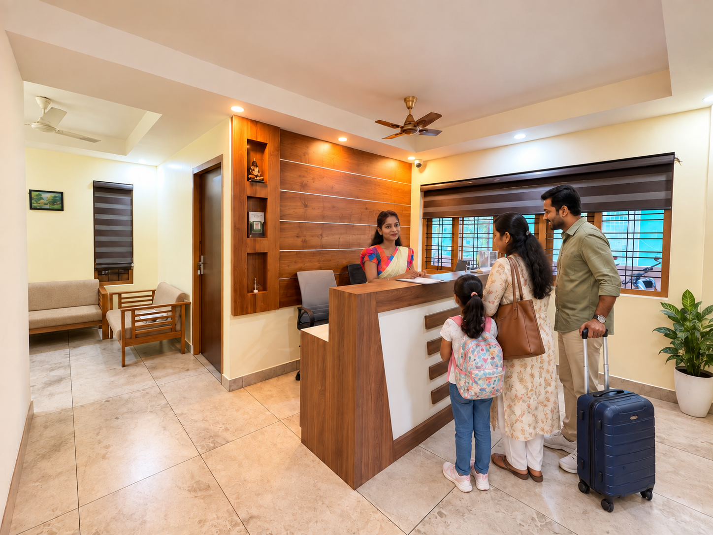 Welcoming, comfortable guest accommodations at Halo Residency