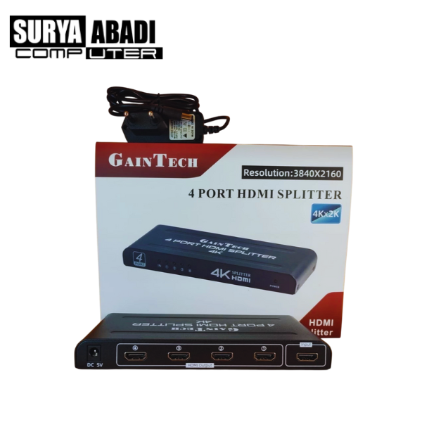 SPLITTER HDMI 1-4 GAINTECH