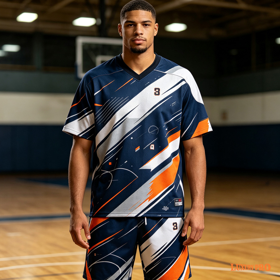 Plain Football Jersey+Plain Basketball Shorts