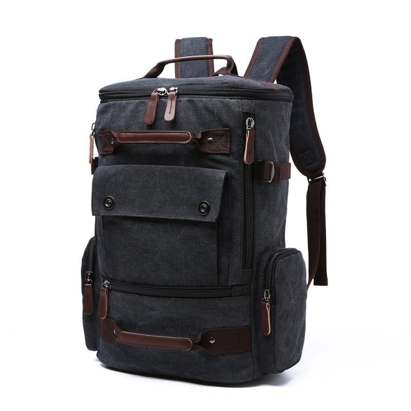 Canvas backpack, 20–35 L, for laptops up to 15 inches