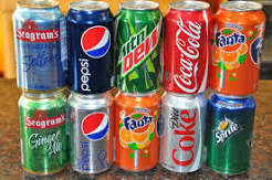 Coke, Diet Coke, Coke Zero, Fanta, Sprite, 7up, Mirinda