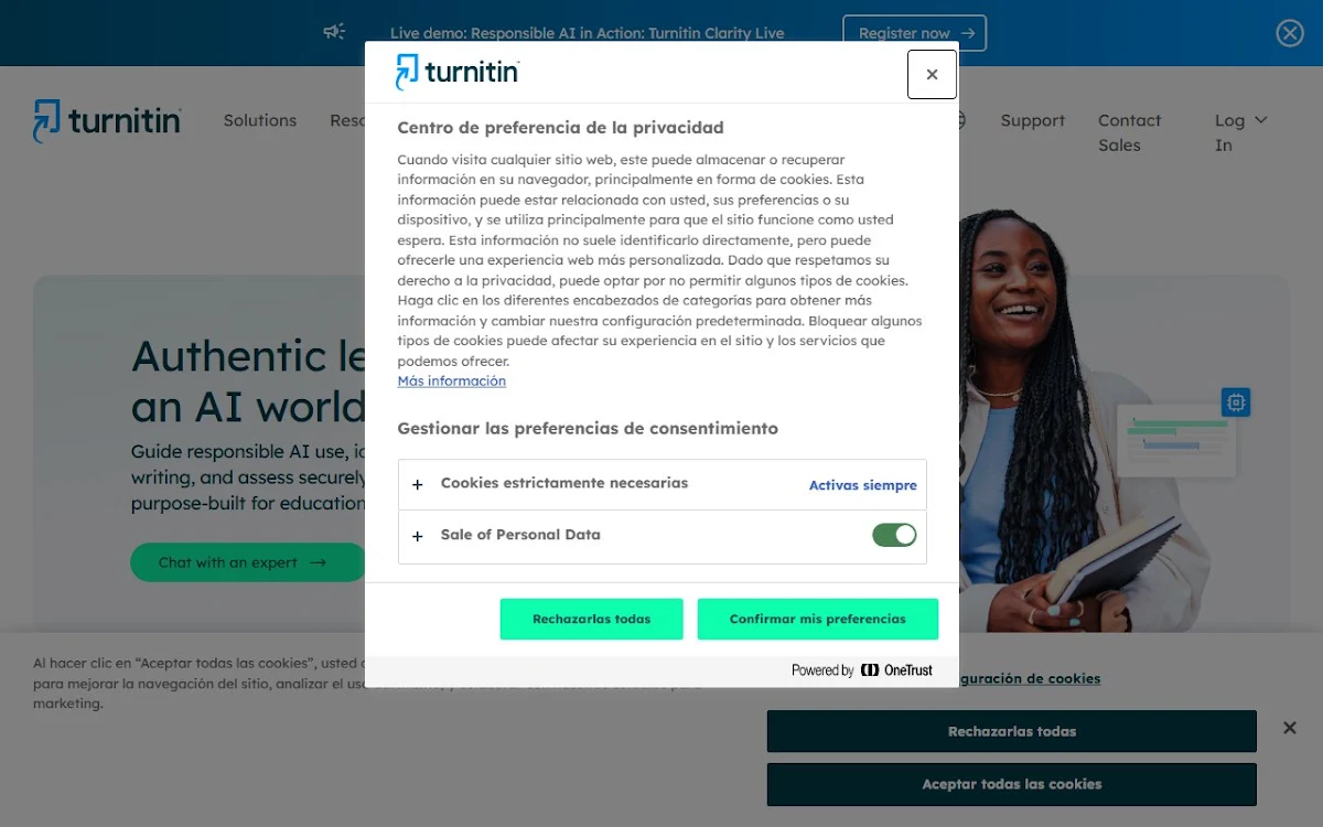 Captura de Turnitin