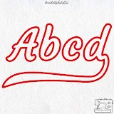 Stitch photo 2 of the Courgette Script Embroidery Font embroidery design