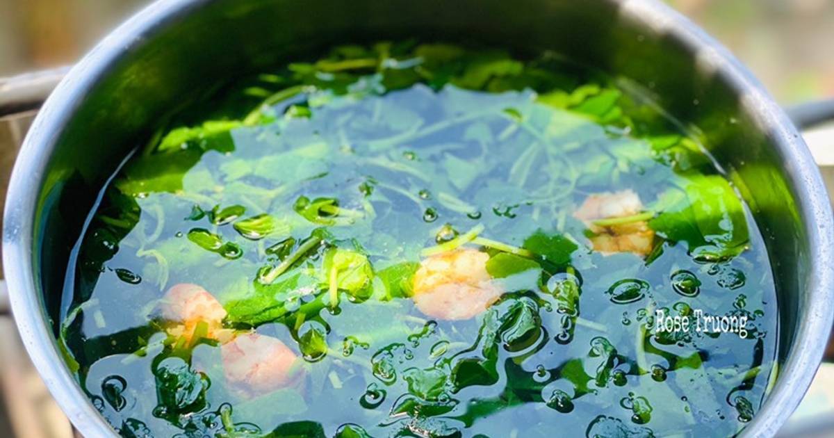 Canh Rau Nấu Tôm Cho Bé