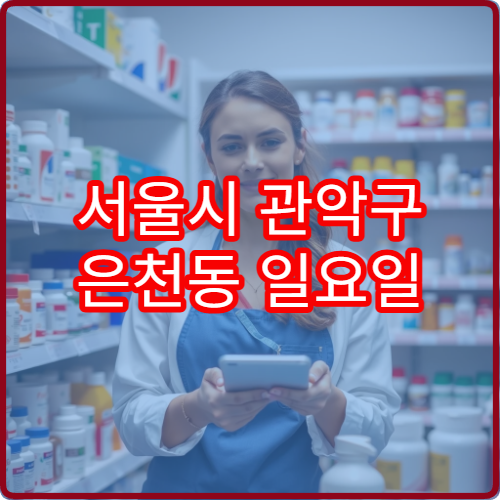 서울시 관악구 은천동 일요일 당직약국 정보 오늘 영업하는 약국 위치