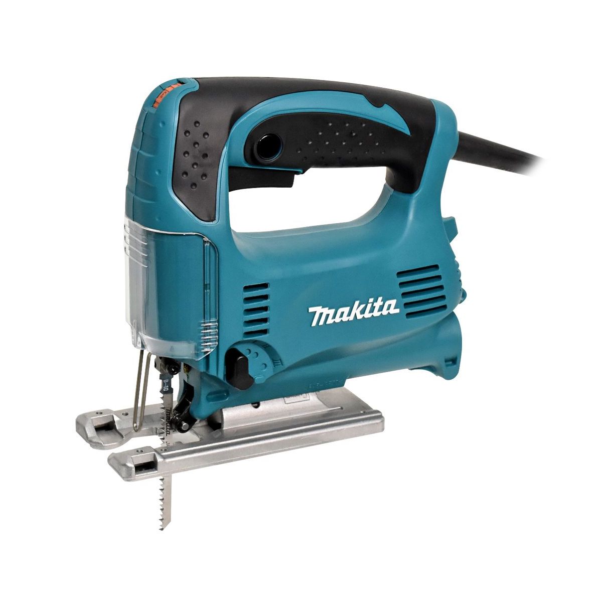 MAKITA เลื่อยจิ๊กซอว์ปรับรอบแบบเตะ B-TYPE กำลังไฟ 450 วัตต์ รุ่น 4329 ความยาวช่วงชัก 18 มม. (11/16 นิ้ว) ความเร็วช่วงชัก 500 - 3,100 จังหวะ/นาที มีระบบกำจัดฝุ่น ฉนวน 2 ชั้น (มากีต้า)