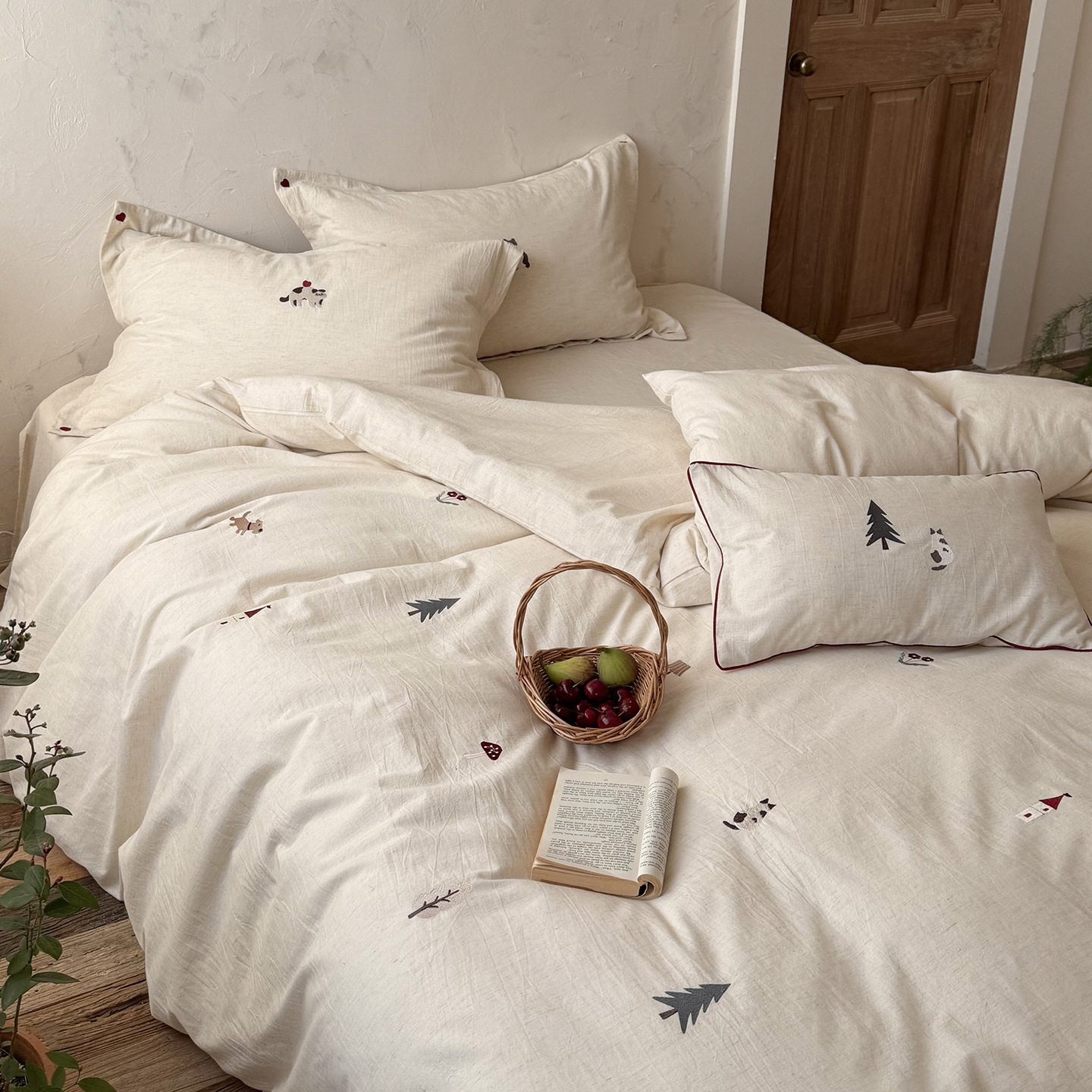 Cotton Bedding Set, Country Style, Floral Pattern