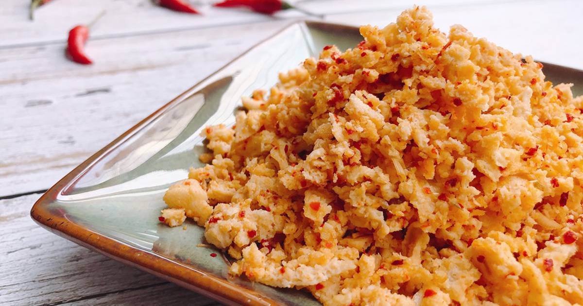Đậu phụ đảo bông với sả ớt
