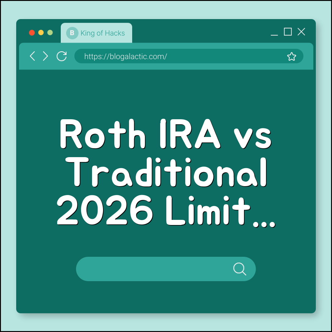 Roth IRA vs Traditional IRA Which One is Right for You in 2026? (contribution limits, tax advantages, withdrawal rules)