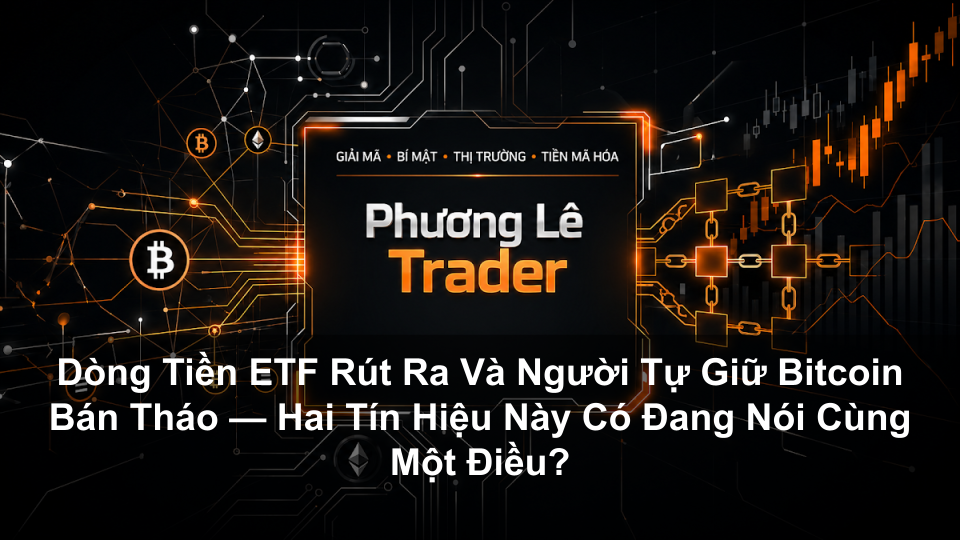 Dòng Tiền ETF Rút Ra Và Người Tự Giữ Bitcoin Bán Tháo — Hai Tín Hiệu Này Có Đang Nói Cùng Một Điều?