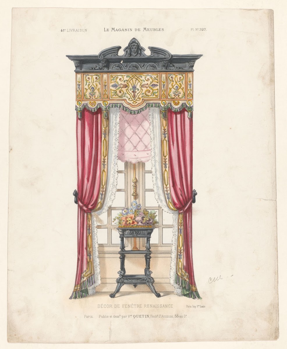 Décor de fenêtre renaissance 1832   1904