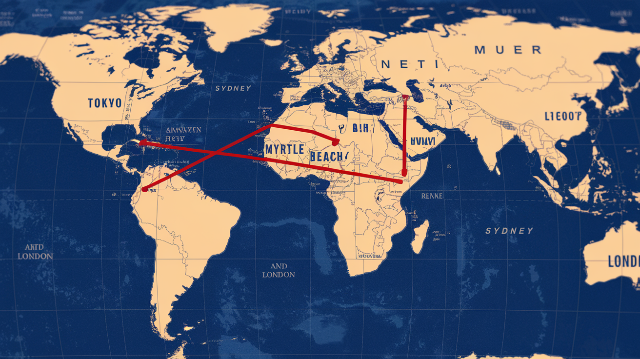 How Far Is It From Myrtle Beach, South Carolina?