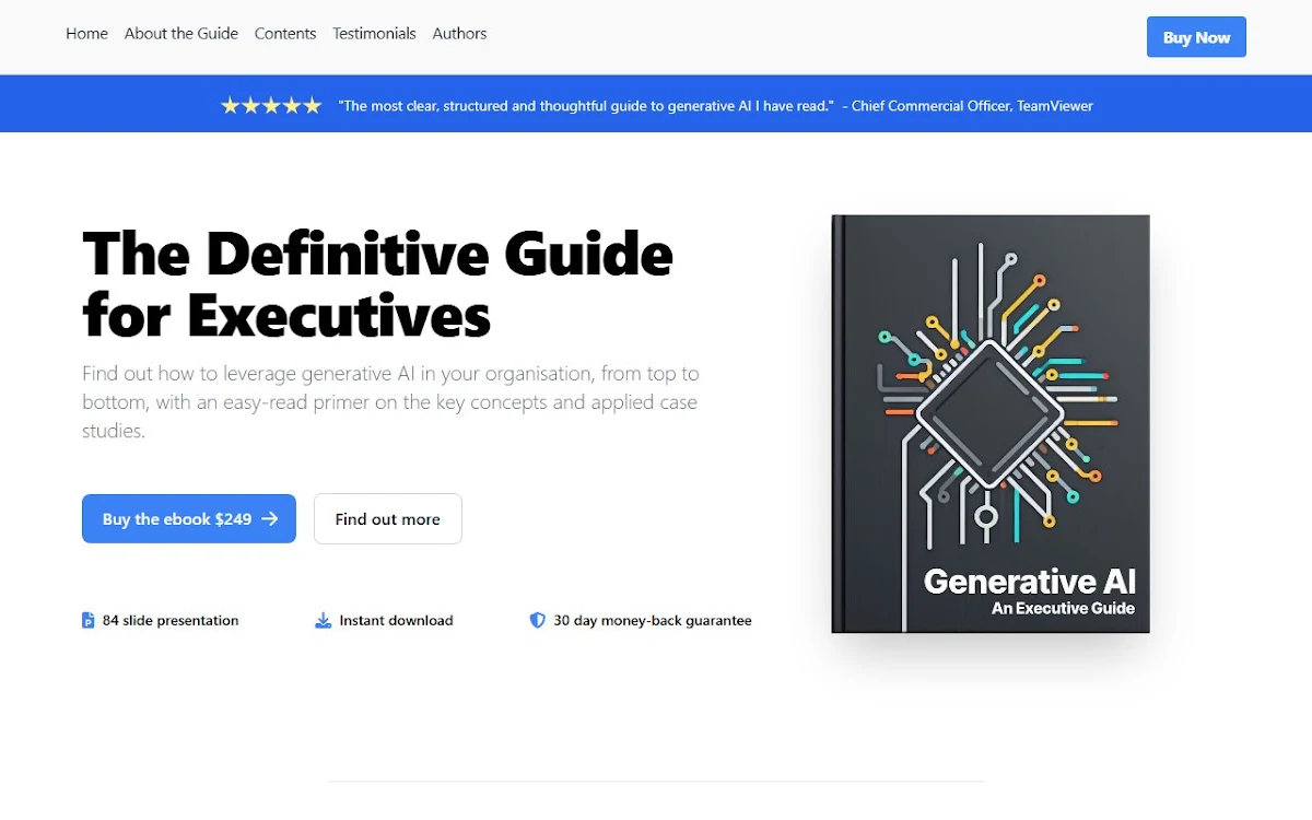 Captura de Generative AI: An Executive Guide