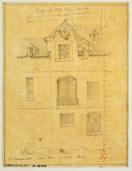 Restes du Couvent des Petits Pères 1845