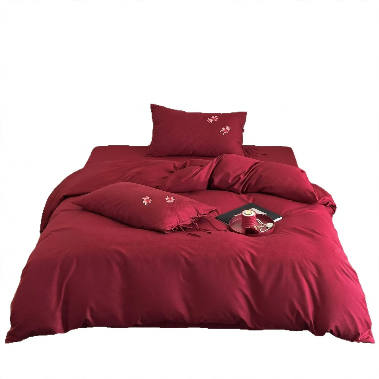 4-piece bedding set, 100s long-staple cotton, embroidered