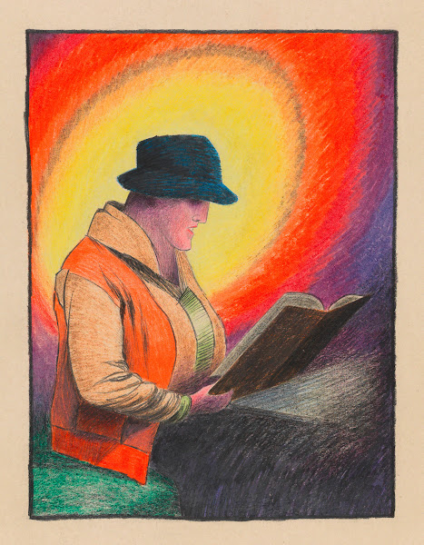 Dame im Kafé ca 1925