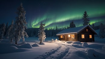 Winter Night Wallpaper