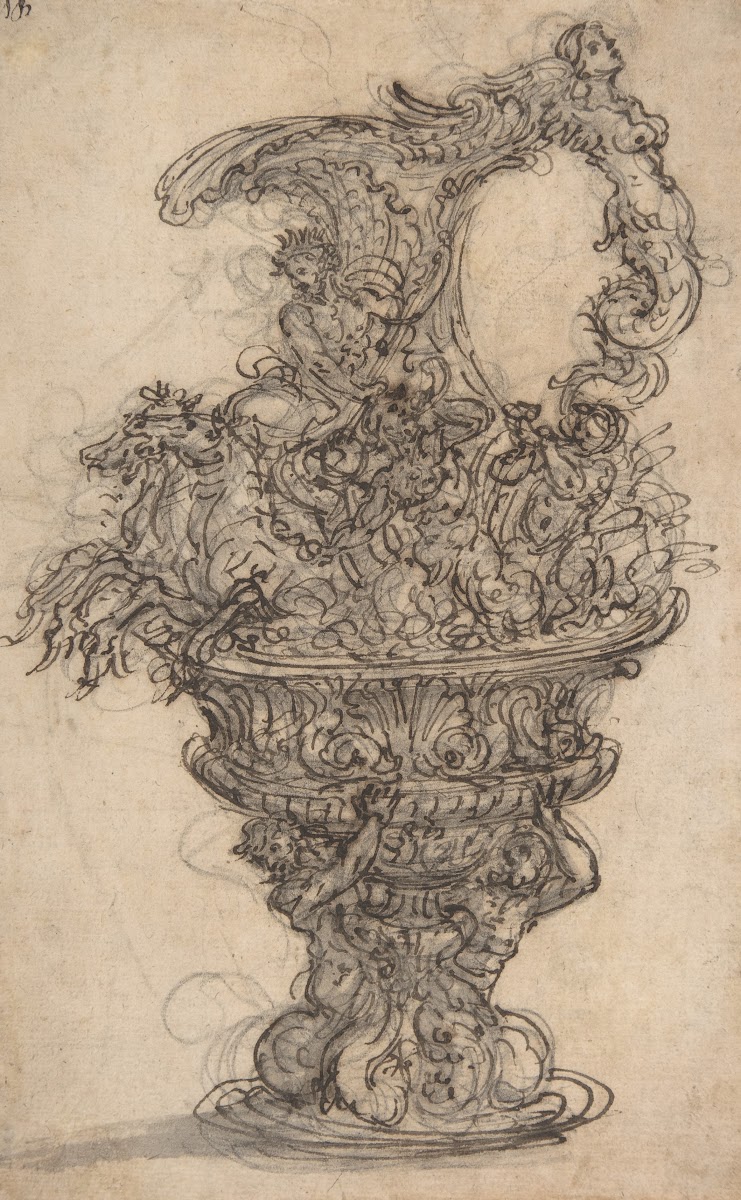 Design for a Ewer with Neptune on his Chariot 16521725