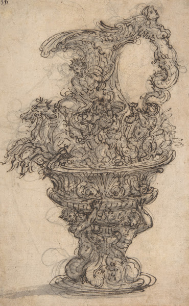 Design for a Ewer with Neptune on his Chariot 16521725