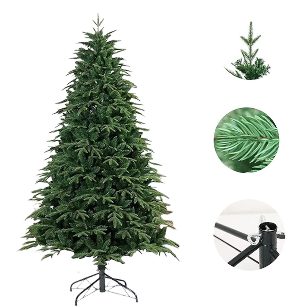 Künstlicher Weihnachtsbaum mit LED-Beleuchtung, 150–300 cm