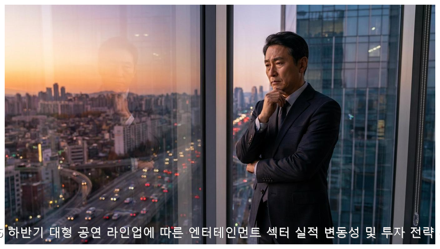 2026 하반기 대형 공연 라인업에 따른 엔터테인먼트 섹터 실적 변동성 및 투자 전략 분석 핵심 안내 및 분석 인포그래픽 (2)