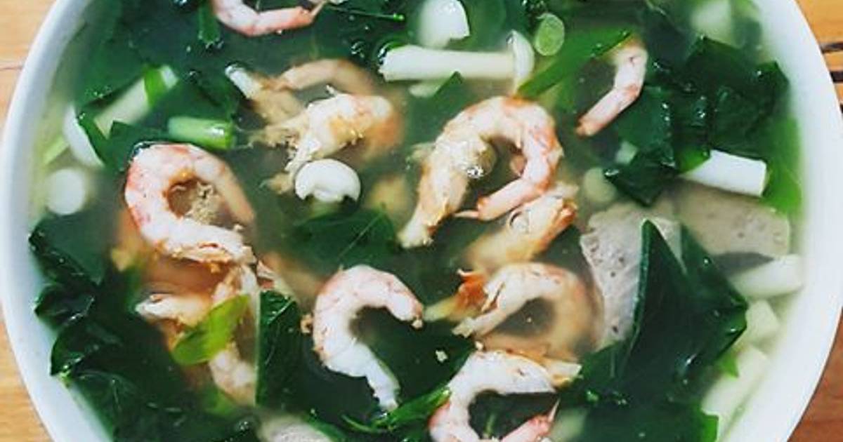 Lấy tôm Đan Mạch nấu canh thử!!