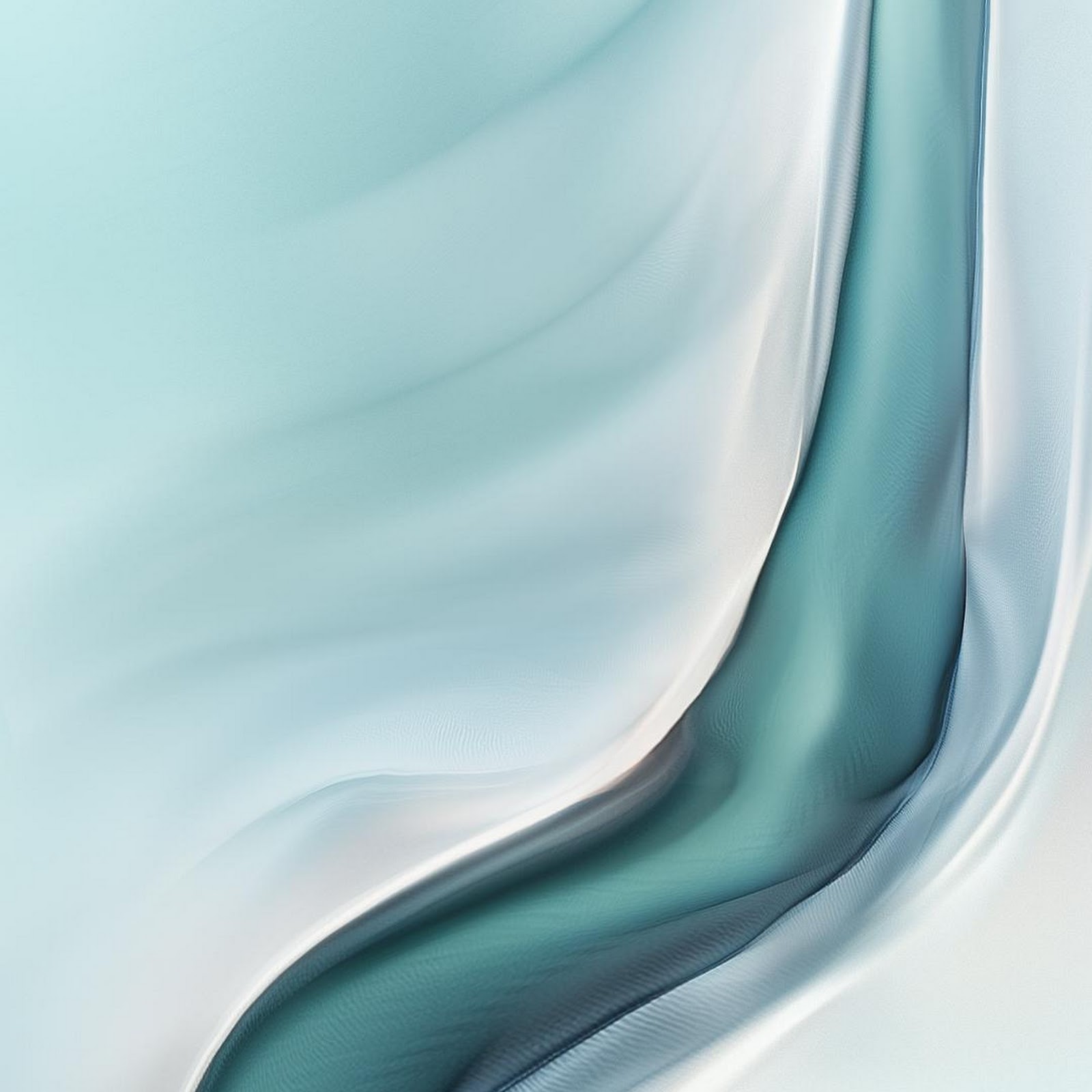 Download Abstract Teal Flowing Ribbons Full HD iPhone