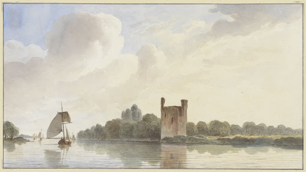 Ruïne van Huis te Merwede bij Dordrecht aan de Maas 1820   1872