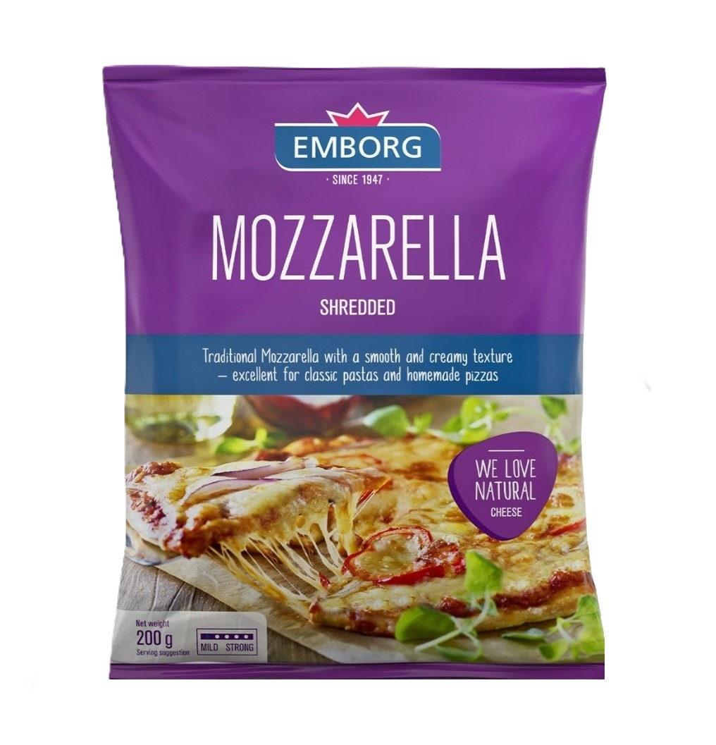 Emborg Mozarella Shredded 200G