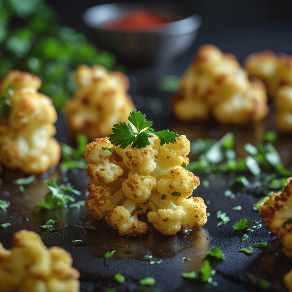 Final Crispy Cauliflower Tater Tots with Creamy Greek Yogurt Ranch