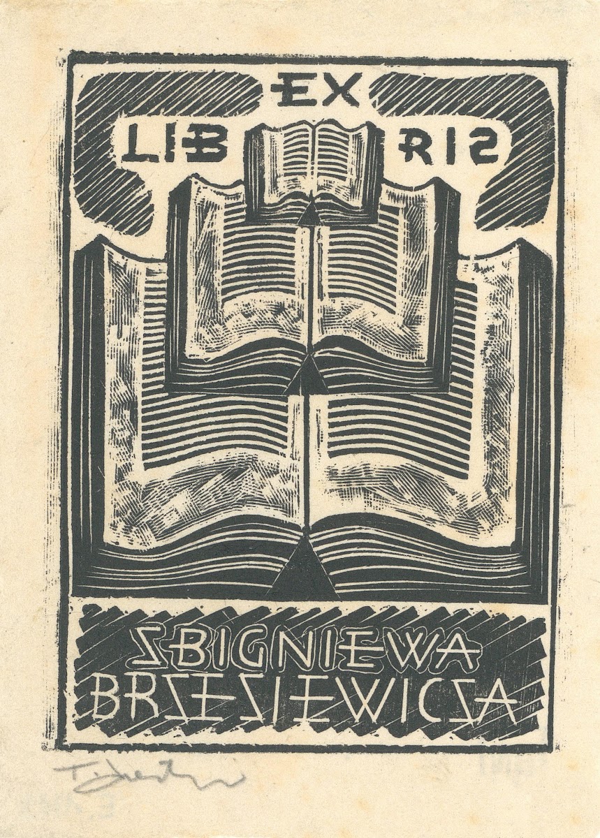 Ex libris Zbigniewa Brzeziewicza 1943