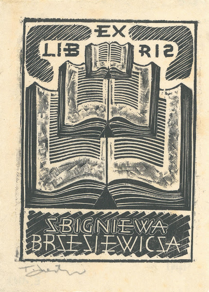 Ex libris Zbigniewa Brzeziewicza 1943
