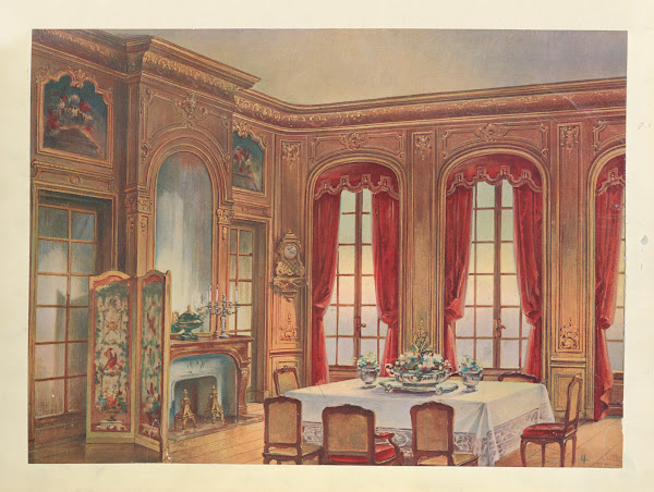 Salle a manger Louis XIV provenant de la vente Lelong 1907