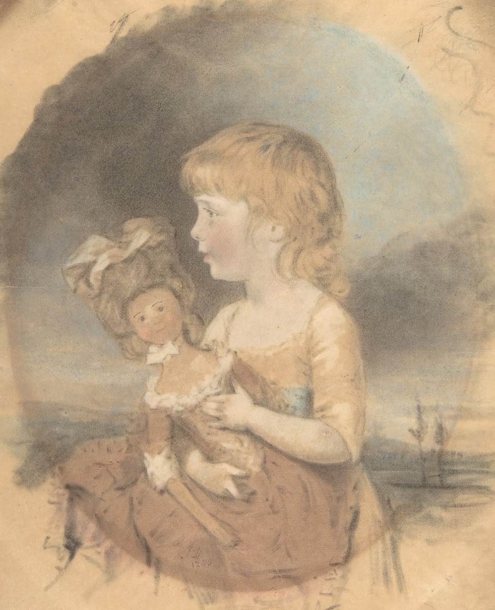 Child Holding a Doll 1780