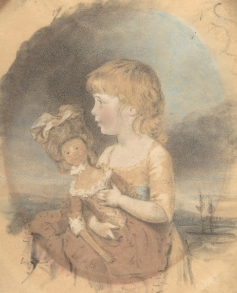Child Holding a Doll 1780