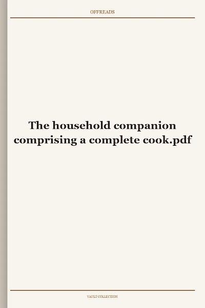 The household companion comprising a complete cook