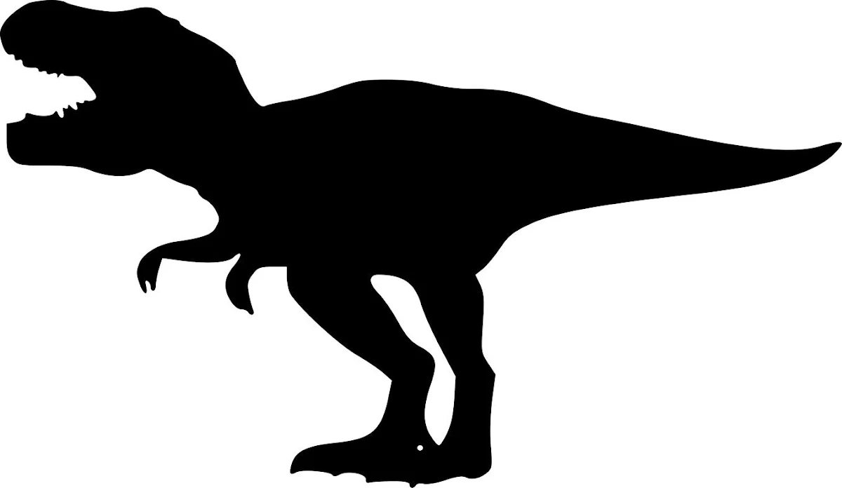 Tyrannosaurus Rex Dinosaur Silhouette Free SVG for Silhouette Cameo Cutting and Engraving