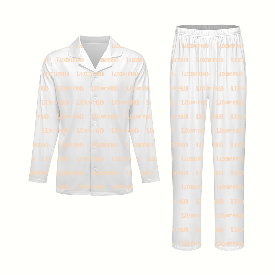 AOP Unbound Universal Adult Long Sleeve Shirt Pajama Set Ice Silk