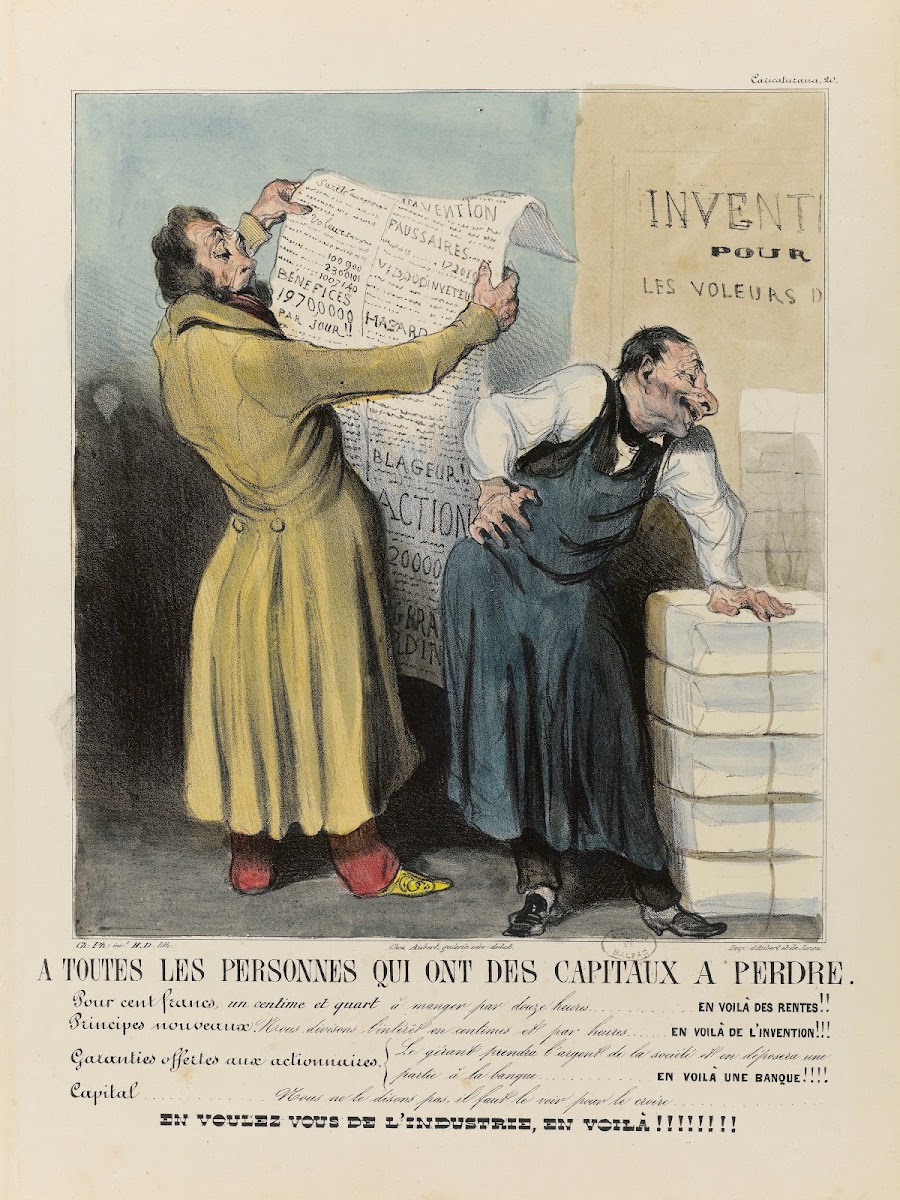 A toutes personnes qui ont des capitaux à perdre 1836 1838