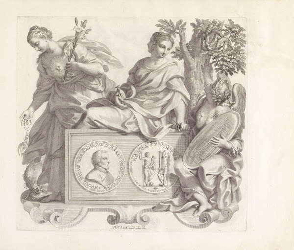 Portret van Agostino Barbarigo en de personificaties van Ware Eer Voorzichtighei