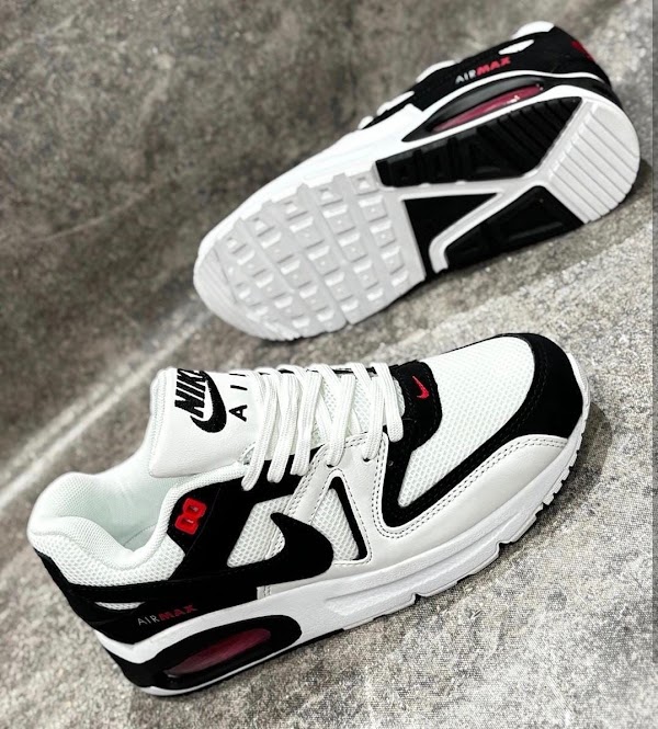 Nike Air Max Solo Blanco Negro Rojo