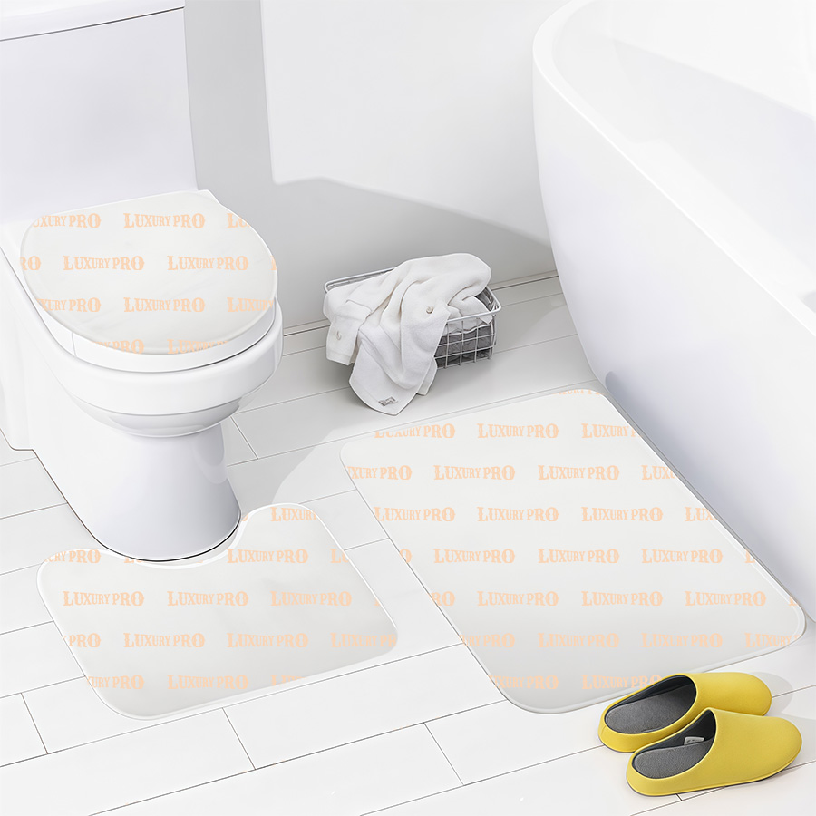Floor Mat 3-Piece Set [Shower Curtain Not Included]