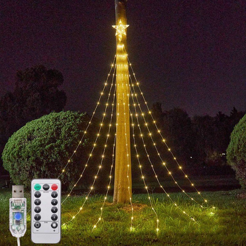 LED Christmas Tree Star Topper with Remote Control