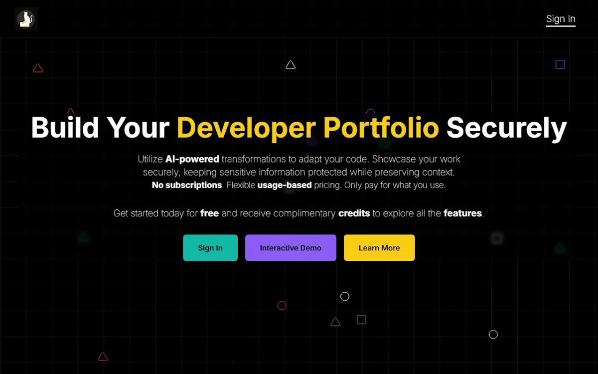 Captura de GitCase.dev