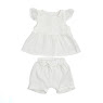 Set for girls Twins (shorts, T-shirt) muslin 74s Print