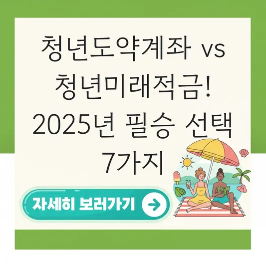 청년도약계좌 vs 청년미래적금 비교 분석 대표 이미지