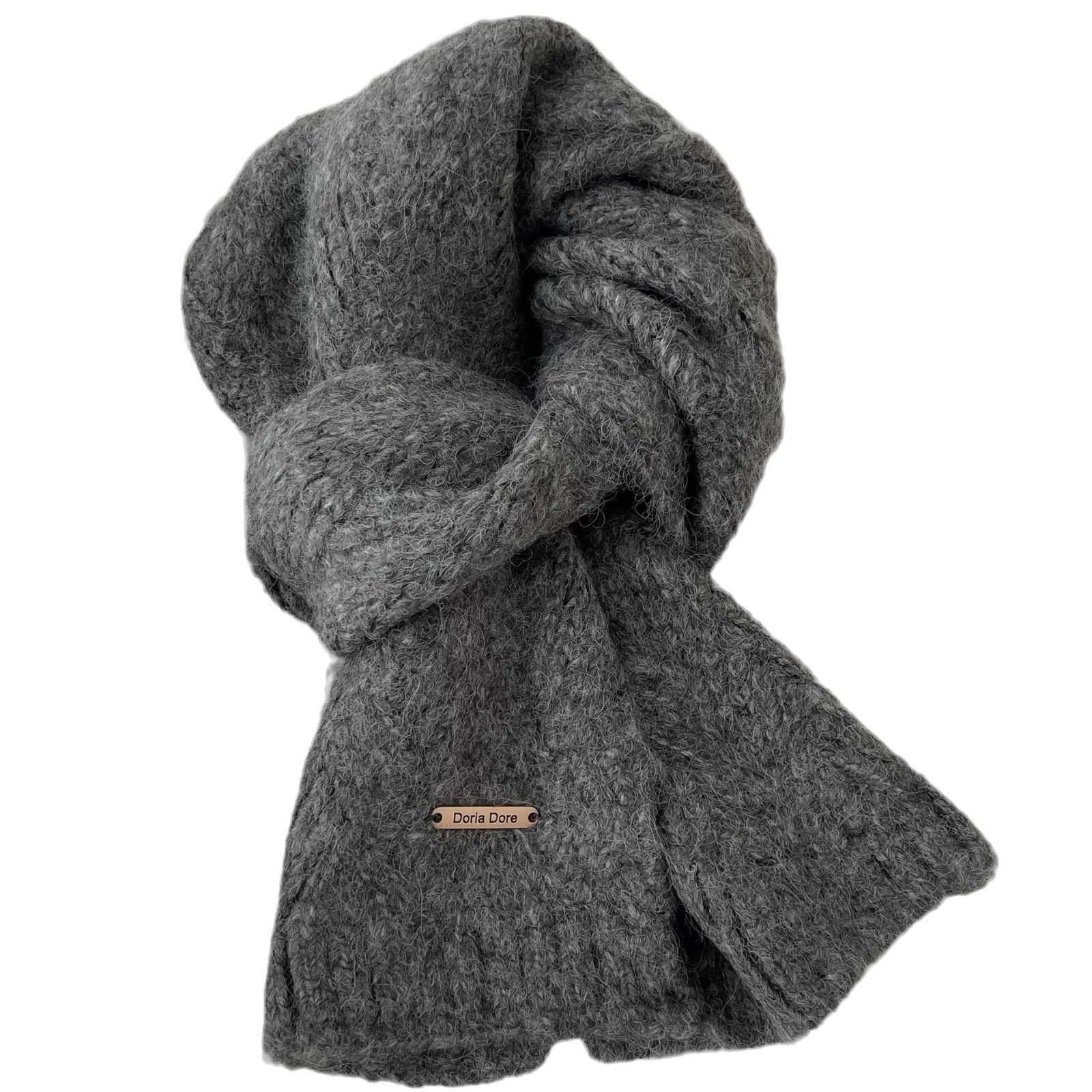 Wool-Alpaca Scarf, 160x23 cm