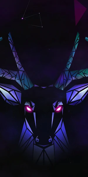 Digital Art, Deer, Fantasy Art, Neon, Space 4K Wallpaper Background