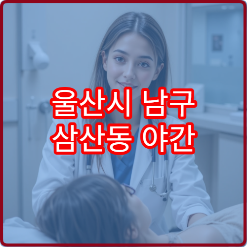 울산시 남구 삼산동 야간 내과 진료 가능한 병원 늦은 시간 진료 안내